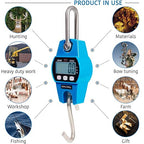 Digital Hanging Scale 660 LB 300 KG - Professional Heavy Duty Waterproof Fish Scale - Portable Durable Crane Scale for Luggage Weight Suitcase Hunting Farm Bike Bow Fish Weight Fishing Scale