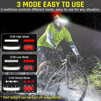 LED Headlamp USB Rechargeable 1000Lumen 230° Wide-Beam LED Headlight with Red Taillight, Super Bright Headband Light, Waterproof Headlamps for Camping,Hiking, Hard Hat Headlamp Pack of 2