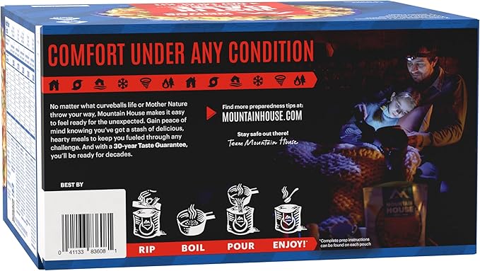 Mountain House 3-Day Emergency Food Supply | Freeze Dried Survival & Emergency Food | 18 Servings