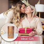 2 Pack Peacock Outdoor Solar Hanging Lanterns Waterproof LED Solar Lights Metal Decorative Lanterns for Garden, Patio, Courtyard, Backyard, Yard Decor Unique Peacock Gifts for Women Gardening