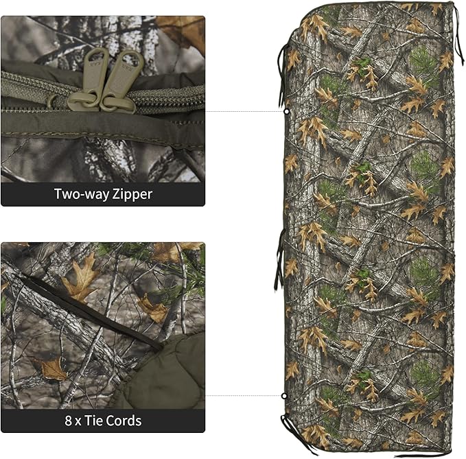 LOOGU Camo Blanket Waterproof Insulation Poncho Liner for Outdoor Camping, Hiking, Hunting, Survival, Backpacking, Picnicking