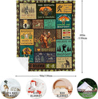 Bigfoot Gifts, Big Foot Sasquatch Gifts, Sasquatch Blanket 60"x50", Bigfoot Blanket, Birthday Gifts for Sasquatch Lovers