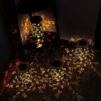 Boho Solar Lanterns Outdoor 2 Pack - Birthday Gifts for Women Mom Grandma Metal Hanging Solar Powered Unique Garden Decorative LED Lights for Outside Yard Patio (Dragonfly)