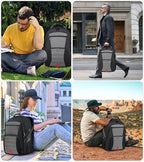Extra Large Laptop Backpack for Men, Travel Backpack,Big Backpack, 50L Water Resistant School Business Work Computer College Heavy Duty Bag with USB Port, Fits 17 Inch Laptop, Grey