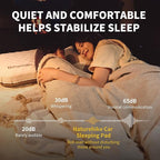 Naturehike 2.56’’ Thickened Car Mattress for SUV Camping, Self Inflating Sleeping Pad Memory Foam Car Air Mattress Queen for Outdoors, Travel, Home, ISPO Award Winning Processes