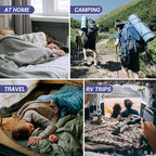 KingCamp Sleeping Bag for Adults, Cold Weather & Warm Extra Wide Big & Tall XL Portable Waterproof Flannel Sleeping Bags, Essentials Gear Accessories for Camping Backpacking Hiking Indoor & Outdoor