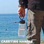 Fanhaw 32 Oz Clear Tritan Water Bottle with Chug Lid, BPA-free, Wide Mouth, Leak Proof - for Gym, Travel, Home, School, Office (Clear&Black)