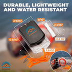 Pathfinder Sighting Compass - Precise Navigation, Hiking and Orienteering Mirror Compass with Luminous Bezel, Adjustable Declination, Clinometer, LED and Survival Whistle, Scout Gifts