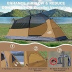1 Person Backpacking Tent Waterproof Windproof Single Person Tent Lighweight Compact One Person Tent for Camping, Hiking