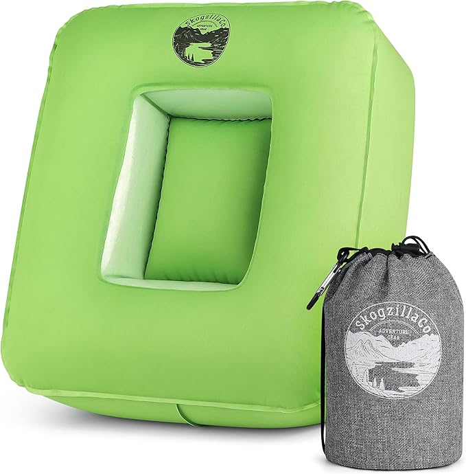 TrailNeck 1.0 camping pillow-Compact, portable, packable, camping essentials, outdoor gear, hiking, backpacking, deployments, beach, car, plane travel pillow. Firm pillows for multi-position sleepers.