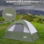 Camping Tent 2 Person, Waterproof Windproof Tent with Rainfly Easy Set up-Portable Dome Tents for Camping…