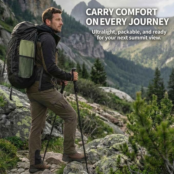 COMELY Folding Stool Backpacking Chair Portable: 700g Lightweight Pocket Chair for Adults, 3-Second Setup & 5-Second Storage, 600D Oxford Breathable & Comfortable, Compact On-Trail Rest for Hikers.