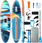 Niphean Inflatable Stand Up Paddle Board with SUP Accessories, Anti-Slip EVA Deck, 10’6’’ Inflatable Paddle Boards for Adults & Youth of All Skill Levels