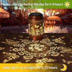 Solar Lanterns Outdoor Waterproof Garden Decor, Metal LED Garden Light,for Yard, Patio, Lawn, Tabletop, Pathway, Landscape,Walkway, Terrace, Balcony as Gifts for Mom Grandma Women(Butterfly)