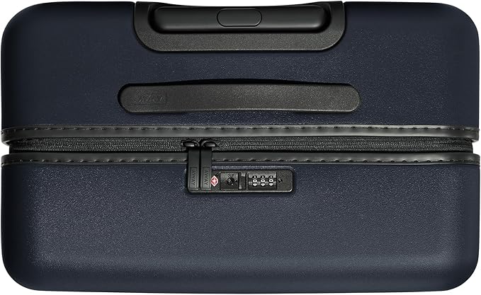 Away Medium Checked Luggage, Lightweight Hard Shell Suitcase with Spinner Wheels, Durable Rolling Luggage, TSA Lock, 26 Inch, Navy Blue