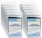 PrimaCare CB-6831-CS Emergency Rescue Heat Preservation Blanket, Waterproof, 82" x 62", Weatherproof, Pack of 12