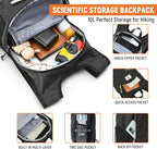 SKYSPER 10L Hiking Backpack, Foldable & Packable Lightweight Daypack for Travel, Collapsible Small Compact Hiking Backpack for Women & Men, Black