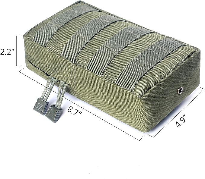 Tacticool 2 Pack Molle Pouches - Tactical Compact Water-Resistant EDC Pouch