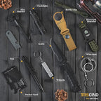 Gifts for Men Dad Husband - Christmas Stocking Stuffers, Birthday Gifts Idea for Him Boyfriend Man- Survival Kit 14 in 1, Survival Gear and Equipment, Fishing Hunting Camping Accessories, Cool Gadgets