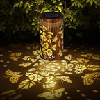 Solar Lanterns Outdoor Waterproof Butterfly Garden Decorations Gifts for Women Gifts for Mom Grandma Birthday Gifts Hanging Solar Lanterns Outdoor for Patio Decoration, Deck, Lawn, Passageway