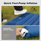 Camping Sleeping Pad, Extra Thickness 4.7 Inch Inflatable Sleeping Mat Ultralight Waterproof Camping Mat with Built in Pump Air Mattress for Backpacking, Hiking, Tent, Travel