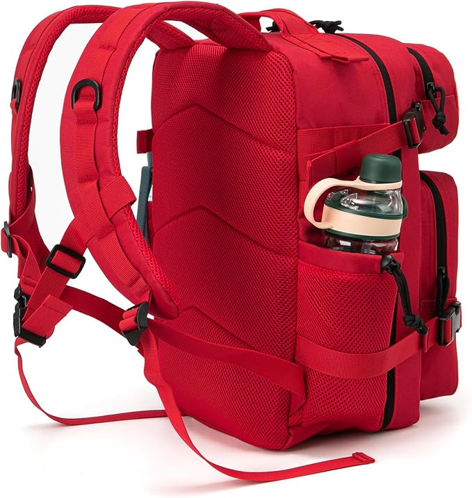 QT&QY 25L/45L Military Tactical Backpack For Men Molle Daypack 3 Day Bug Out Bag Hiking Rucksack With Bottle Holder