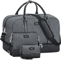 IBFUN Weekender Bags for Women, 21" Weekender Travel Bag, Travel Duffle Bag with Shoe Compartment Carry on Overnight Duffel Bag for Weekend Travel Business Trip, 3PCS