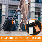 100 Pack Luggage Tags for Suitcases, Airplane Travel Essentials for Flying, International Travel Must Haves, and Luggage Accessories by Sodsay