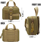 Upgrade Molle Rip Away Ifak Pouch, Tactical Small Belt First Aid Pouch Medical Utility EMT Pouch Only