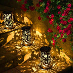 Cat Solar Lanterns Outdoor Waterproof Garden Decor Hanging Solar Lights Cute Cat Gifts for Women Mom Grandma, LED Decorative Light Fairy Garden Accessories,Outdoor Lantern for Patio,Yard,Lawn, Pathway