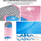 GEERTOP Flannel Sleeping Bags for Adults Big & Tall People Portable Cold Weather Envelope XXL All Seasons Camping Sleeping Bag