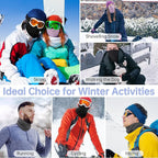 Winter Neck Gaiter Warmer, Soft Fleece Face Mask Scarf for Cold Weather Skiing Cycling Outdoor Sports