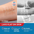 Clozex Emergency Laceration Closures - Repair Wounds Without Stitches, FSA HSA Eligible Skin Closure Device for 2 Individual Wounds Or Combine for Total Length of 2 Inches