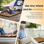 CYMULA Camping Cot Mattress 2in Memory Foam Sleeping Pad,Soft Warm Non-Slip Camping Mattress Topper with Retaining for Adults,Portable Roll up Pad for Travel(75 x30)（only Mattress）