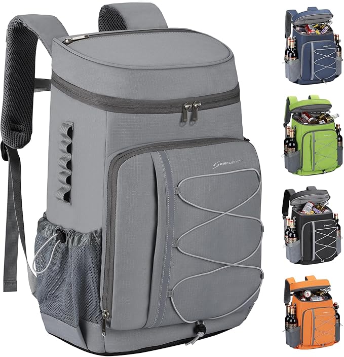 Maelstrom Cooler Backpack - 35/50 Can Insulated Soft Cooler Lunch Bag for Camping, Beach, Hiking & Shopping