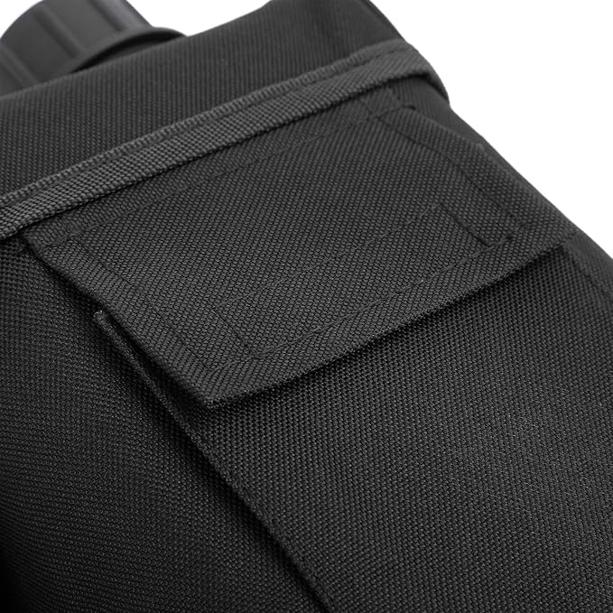Outdoor - 2L Portable Water Canteen with Waist Bag, Multi Fuctional PVC Flat Camping for Surplus or Bushcraft Gear (Black)