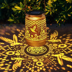 TEDOF Hummingbird Solar Lanterns Outdoor Waterproof,Metal Garden Decor with Sheep Hook for Yard Backyard Porch Landscape,Mothers Day Gifts for Mom Woman Grandma