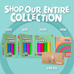 BUNMO Pop Tubes - Sensory Toys - Fidget Toys - Imaginative Play & Stimulating Creative Learning - Hours of Fun for Kids - Tons of Ways to Play - Non-Mouthable Toy 3+ - 8 Pack Small