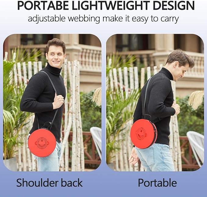 ALEVMOOM Higher 19.7" D 11.8" XXL Collapsible Stool with Cushion, Portable Telescoping More Sturdy Load Capacity 1000Lbs,Retractable Adjustable Camping Folding Stool for Outdoor Hiking BBQ