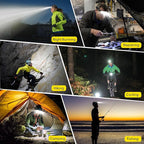 Lsnisni Headlamp Rechargeable 3 Pack, 230° Wide Beam Head Lamp LED, Head Flashlight with Motion Sensor, 5 Mode Head Lights for Forehead, Waterproof Headlamps for Adults Hiking Camping Gear