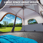 UNP 2/4/6/8 Person Tent, Portable Cabin Tent, Camping Tent 4-Person Easy Set Up, Waterproof with Top Rainfly for Outdoor Camping/Hiking