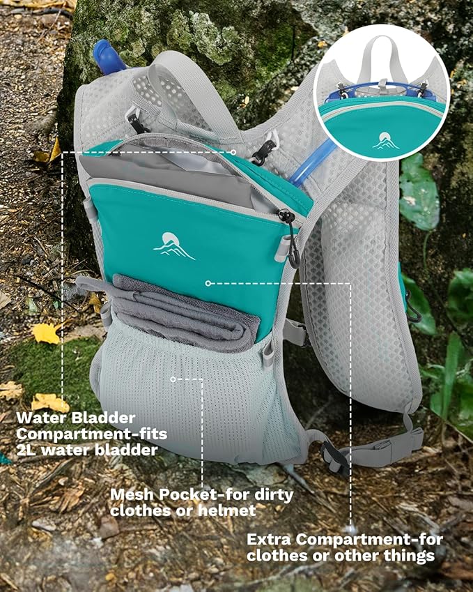 Running Vest for Women and Men, Hydration Running Backpack, Runners Vest, Hydration Vest for Walking, Marathon, Hiking