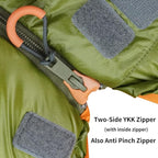 3-4 Seasons Shingle Sleeping Bag 15℉ with Inner Pocket for Adult,Perfect for Backpacking,Traveling and Hiking,Including Free Compression Stuff Sack.