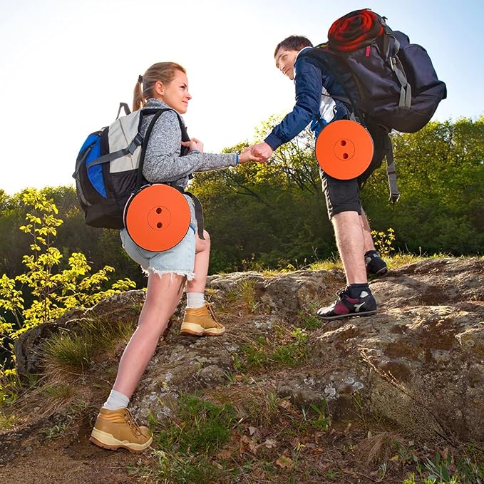 Fishboy Upgraded Collapsible Stool, 400lbs Max Weight, Lightweight But Sturdy, Portable Retractable Folding Telescoping Foldable Camping Stool for Adults Outdoor Fishing Hiking Gardening Travel BBQ