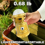 LED Camping Lantern Rechargeable, Waterproof Camping Lights for Charging Phone, RGB Tent Lights for Outdoor Party, Emergency, Hurricane, Storms and Outages, 3 Light Modes