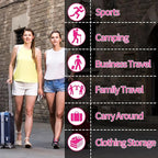 Shoe Bags for Travel - Set of 3 Pack Large Capacity Oxford Fabric Shoe Bags, Multi-Functional Dust-Proof and Waterproof Men & Women Travel Shoe Bag (Pink)