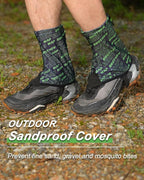 Trail Gaiters, Waterproof Low Shoe Protectors, Adjustable Boots Gators for Hiking & Running - Prevents Debris in Shoes