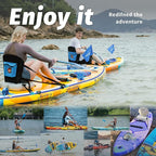 Inflatable SUP Seat with Backrest - Premium Paddle Board Chair for Surfboard, Kayak & Boat, Comfortable Blow Up Seat for Adults & Kids, Lightweight SUP Accessories for Versatile Use