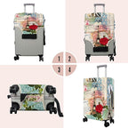Travel Luggage Cover Suitcase Protector Fits 18-32 Inch Wheel Covers PatternedTravel Related Items Flower Luggage Protector Elastic S