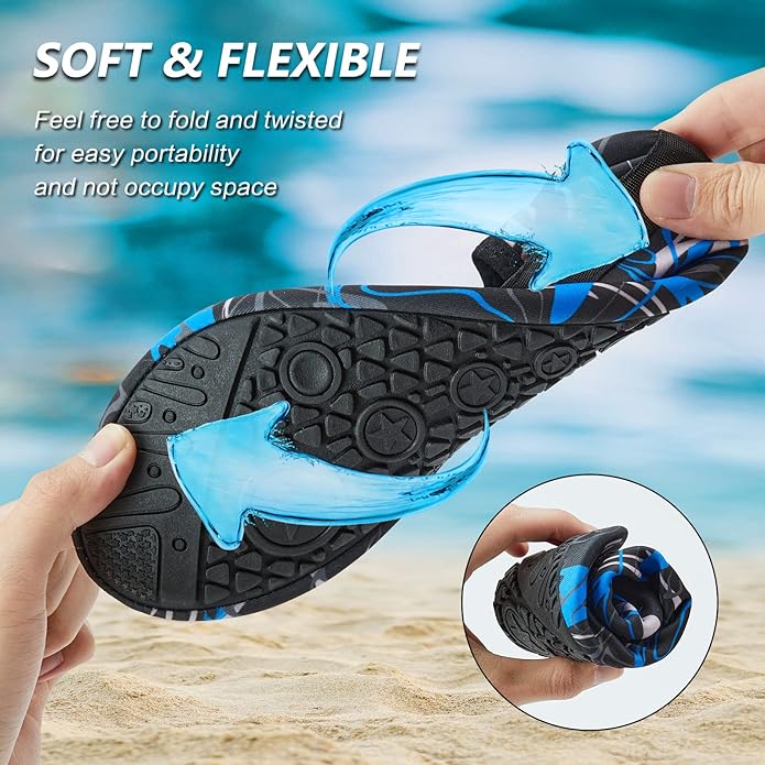 Deevike Water Shoes for Women Men Barefoot Quick-Dry Aqua Socks Slip-on for Beach Swim Surf Yoga Exercise